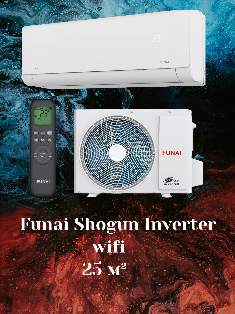FUNAI SHOGUN INVERTER WIFI RAC-I-SG25HP.D04 FUNAI SHOGUN INVERTER WIFI RAC-I-SG25HP.D04